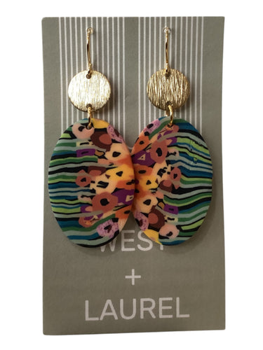 Simple Acrylic Earrings - Oval