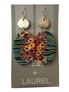 Simple Acrylic Earrings - Oval