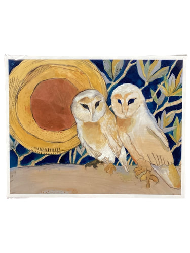 Copper Moon Barn Owls  - Print - 8