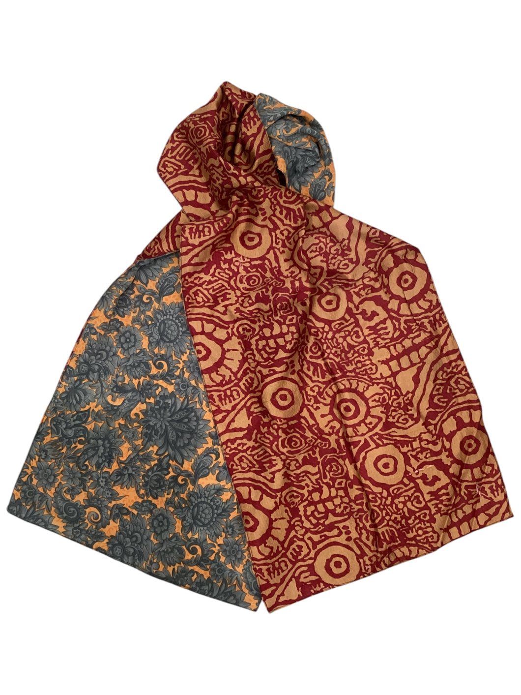 Vintage Sari Scarf Two-Sided