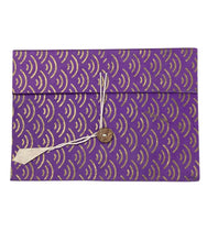 Large Hardcover Journal with Tie - Purple
