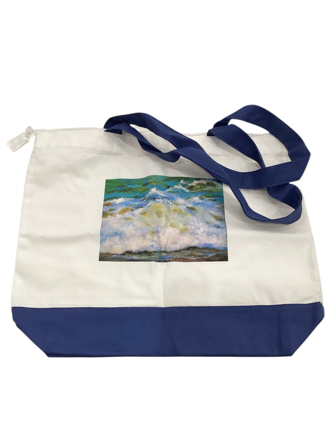 Ocean Wave Zipper Tote