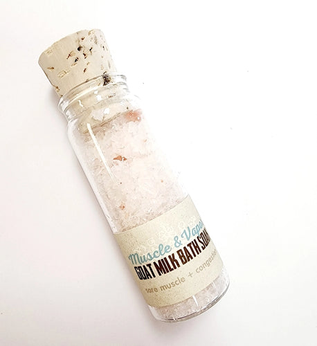 Goat Milk Bath Soak Vial - Muscle & Vapor