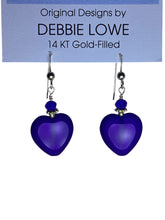 Cobalt Hearts Earrings