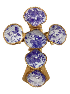 Scallop Decoupage Cross