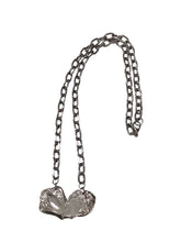 Silverplate Heart Chunky Necklace