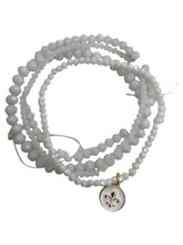 Set of 4 - Crystal bracelets w/charm