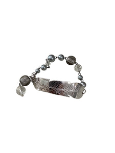 Silver Feather Bracelet
