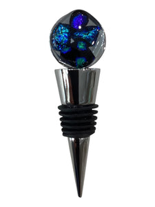 Wine Bottle Topper - Blue & Blue