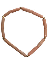 Stone Tube Bracelets with 18k Gold