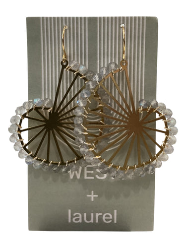 Fancy Gemstone Earrings - Spiral