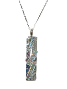 Large Dichro Necklace - Clear Dichro