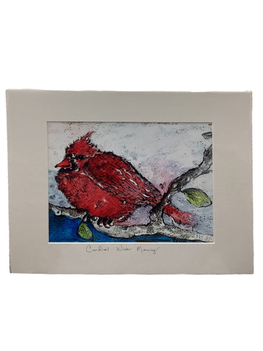 Cardinal Winter Morning - Print - 16