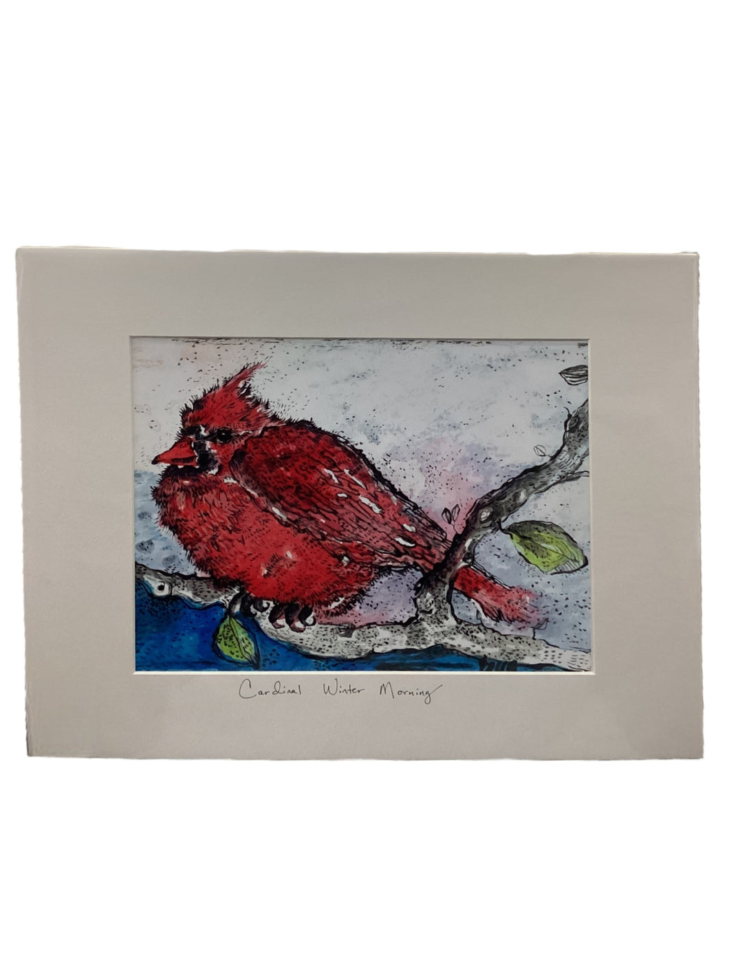 Cardinal Winter Morning - Print - 16