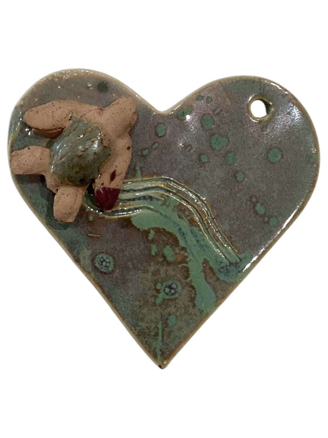 Heart with Turtle Ornament