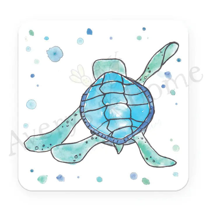 Water Absorbent Stone Coaster - Sea Turtle 1