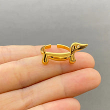 Dachshund Dog Ring - 18k Gold Plated