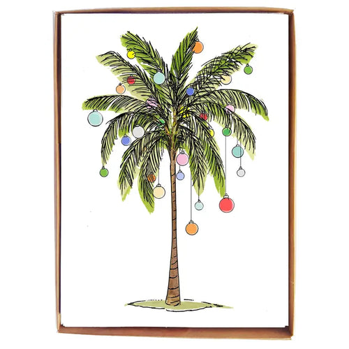 Palm Tree with Ornaments - Box of 8