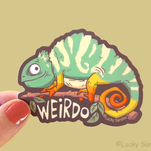 Chameleon Lizard - Weirdo Vinyl Sticker