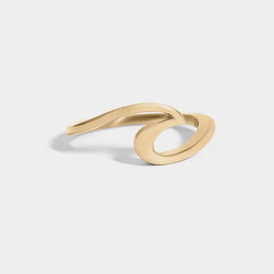18K Gold Wave Ring