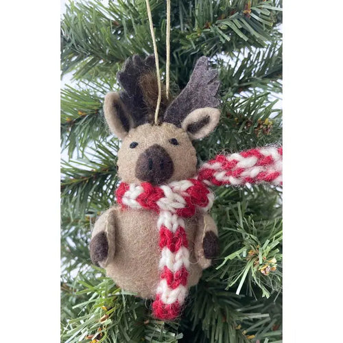 Felt Moose Ornament