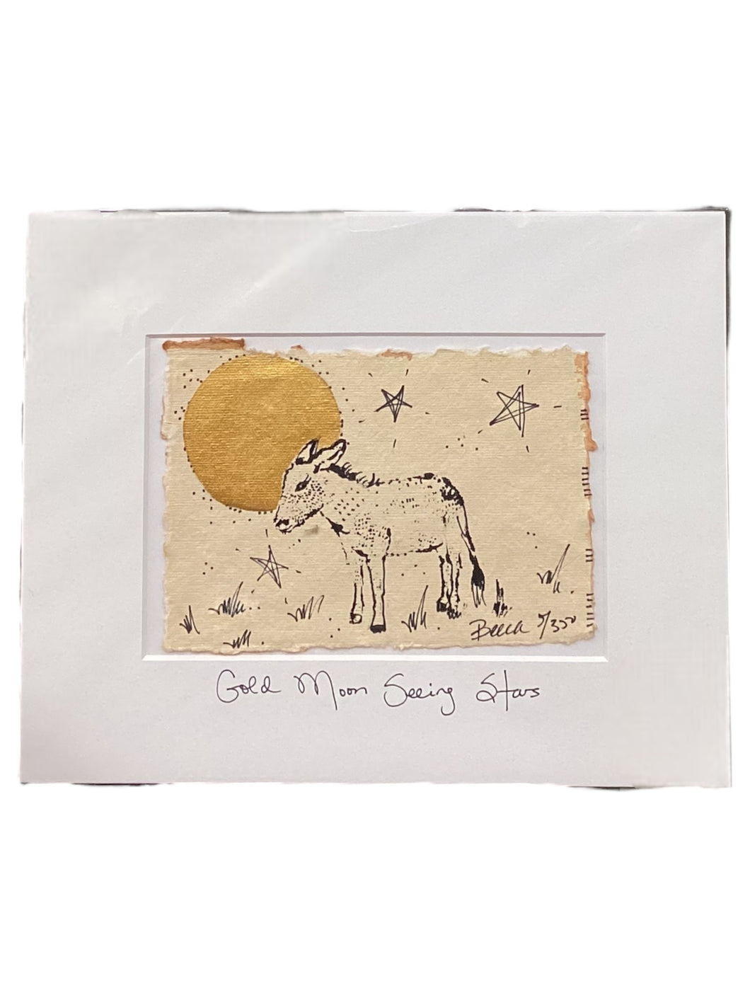 Gold Moon Seeing Stars - Original - 8