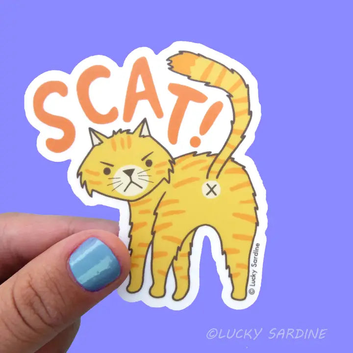 Scat! Vinyl Sticker