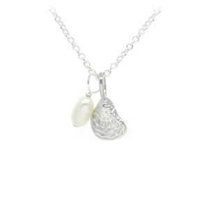 Sunshine & Saltwater Oyster Shell Necklace - Sterling Silver