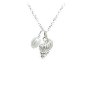 Sunshine and Saltwater Conch Shell Necklace - Sterling Silver