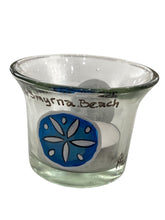 Tea Light Holder with Candle - Sand Dollar
