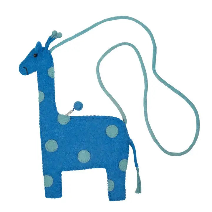 Giraffe Shape Cross-Body Bag - Turquoise