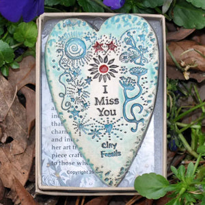 I Miss You - Pottery Ornament