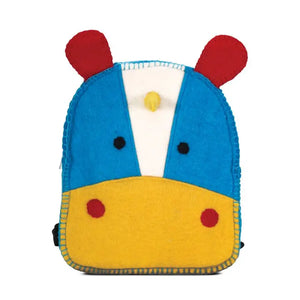 Turquoise and Yellow Unicorn Felted Backpack