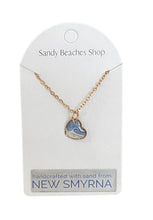 Custom Sand Necklace Wave -Gold