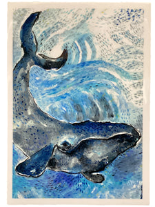 Whale - Print - 5" x 7"