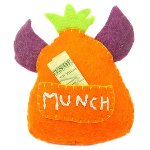 Orange Monster Tooth Fairy Pillow