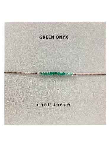 Green Onyx Bracelet - Confidence