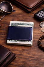 Genuine Full-Grain Leather Money Clip Wallet