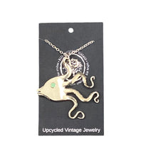 Silverplate Fish Necklaces With Crystal Eye
