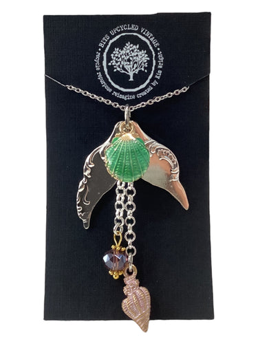Silver Mermaid Tails Necklace