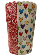 Tall Heart Vase