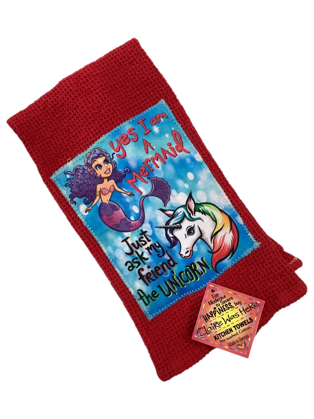 #194 Tea Towel - Mermaid/Unicorn