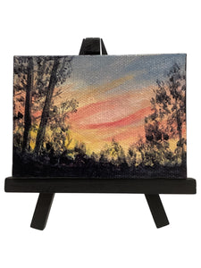 Dusk - Mini Painting with Easel