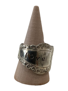 Silverware Stamped Rings