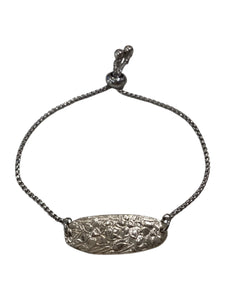Silverplate Plain Slide Bracelet