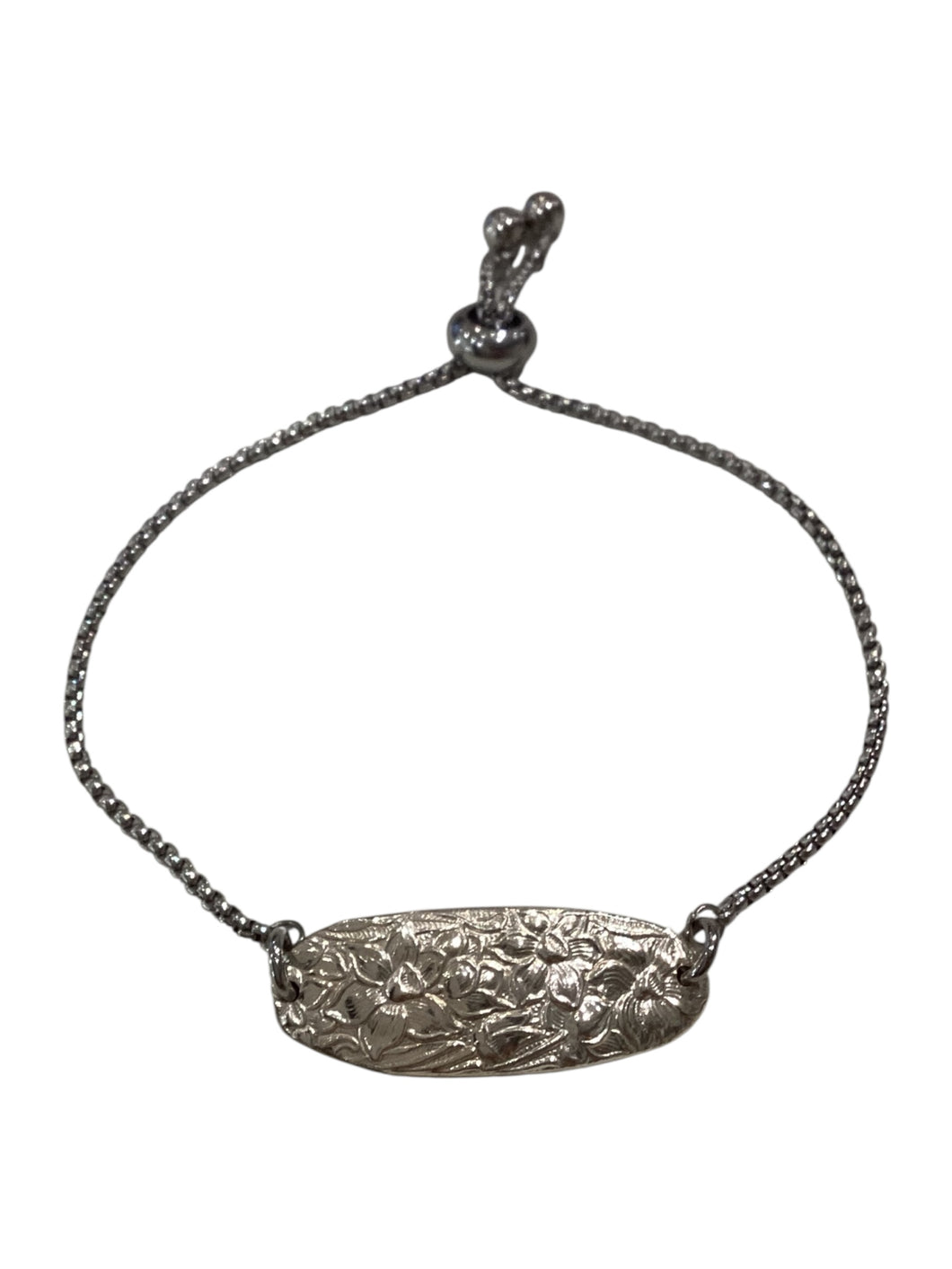 Silverplate Plain Slide Bracelet