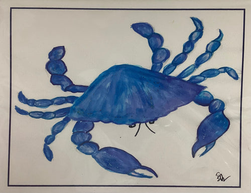 Notecard - Crabby Blue