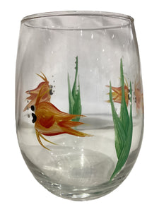 Stemless Wine Glass - Fish