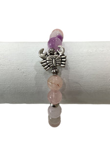 Beaded Bracelet - Crab Charm (2-Sided Designs)