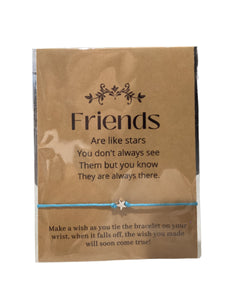 Friends Are Like Stars Wish Bracelet